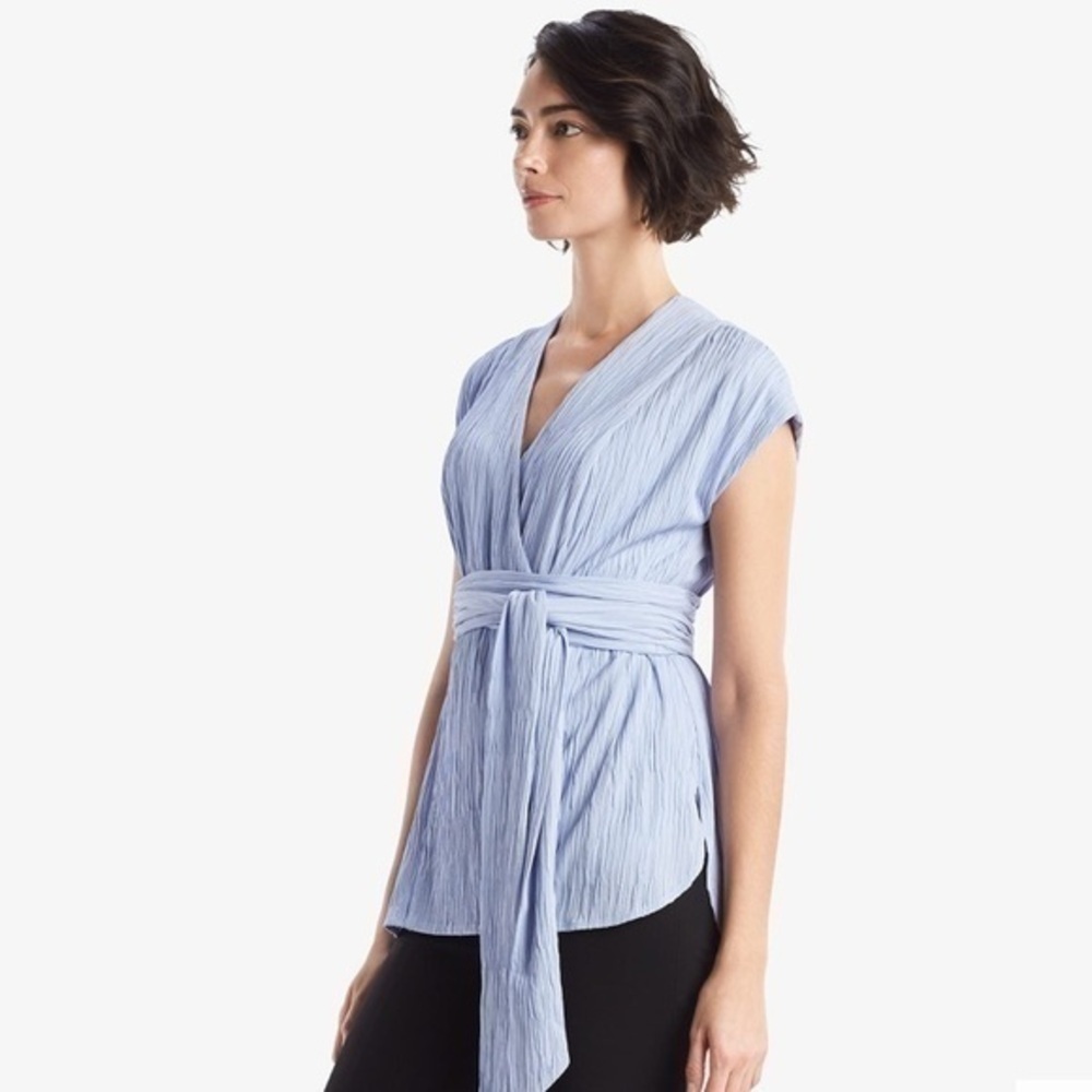MM Lafleur • NWT Valerie Pleated Jersey Top